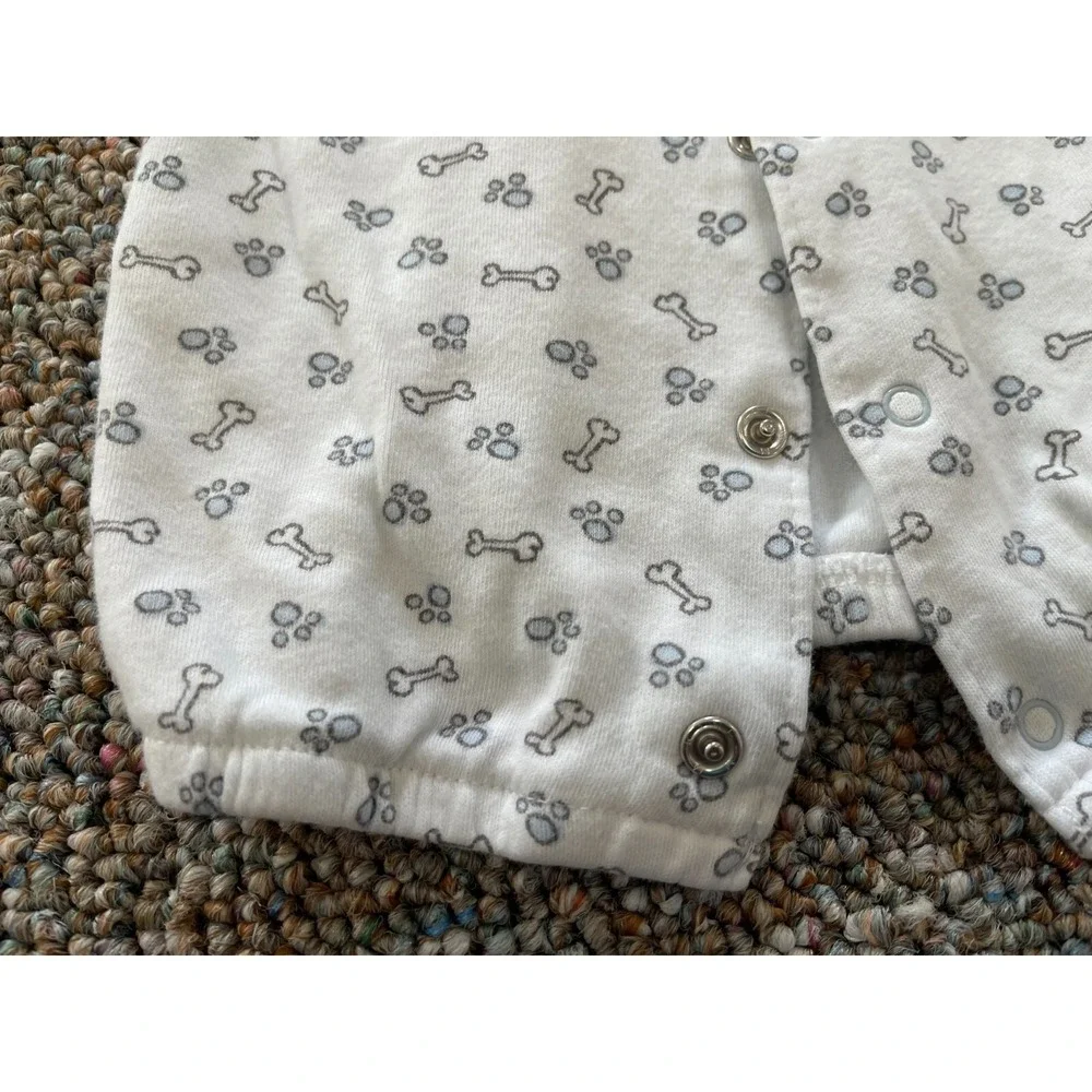 Babies R Us Boys Pawprint & Bone Sleeping Gown 0-3M